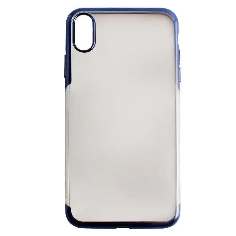 Чехол Iph XS Max Baseus Shining с рамкой синий Чехол Iph XS Max Baseus Shining с рамкой синий