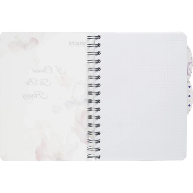Бизнес-тетрадь А5,140л,кл,сп,пласт Attache Selection Flower Dreams I Choose