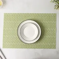 Салфетки сервировочные на стол Доляна, 4 шт., 45&times;30 см, зелёные