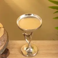Подсвечник "Олененок" 10х10х17 см, алюминий, серебряный