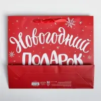 Пакет подарочный &laquo;Новогодний подарок&raquo;, ML 23&times;27&times;11.5 см