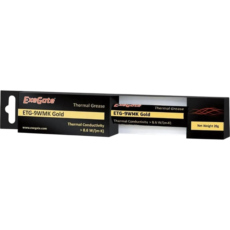 Термопаста ExeGate ETG-9WMK Gold 20г, шприц с лопаткой (EX282345RUS)