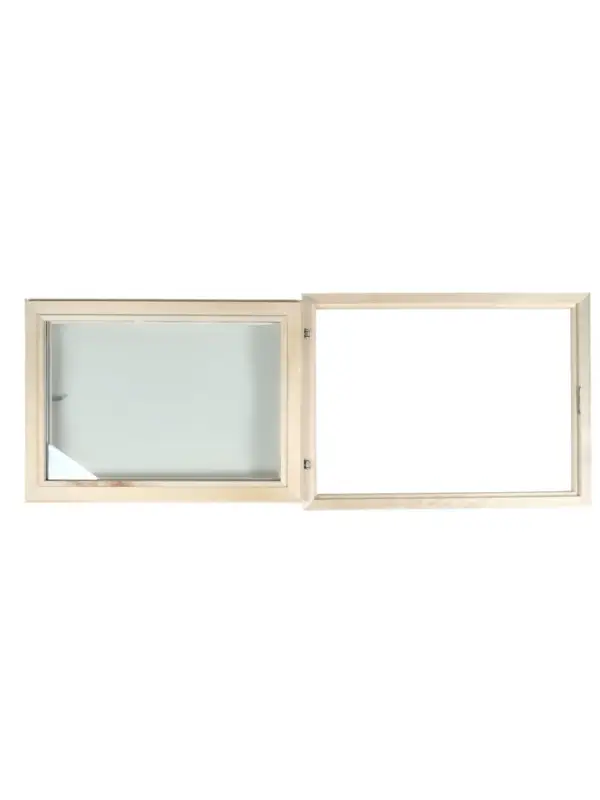 Окно, 60×80см, однокамерный стеклопакет, осина Окно, 60×80см, однокамерный стеклопакет, осина