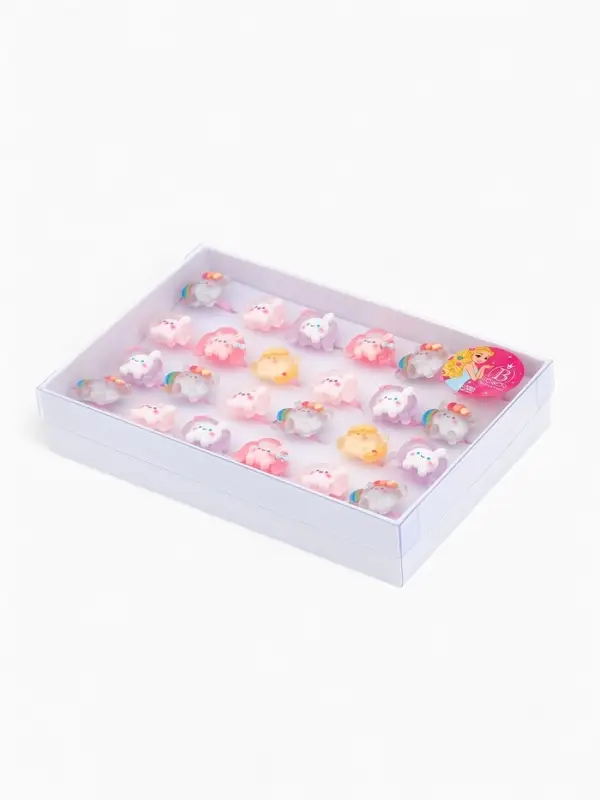 Кольцо «Выбражулька» зайчик, форма МИКС, цветное, безразмерное