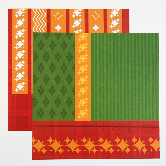 Набор бумаги для скрапбукинга «Яркая геометрия», 12 листов, 30.5 х 30.5 см, 180 г/м² Набор бумаги для скрапбукинга «Яркая геометрия», 12 листов, 30.5 х 30.5 см, 180 г/м²