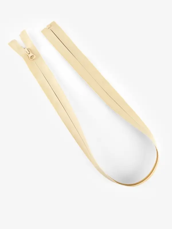 Молния &laquo;Спираль&raquo;, №7, разъёмная, водонепроницаемая, замок автомат, 70 см, светло-бежевая