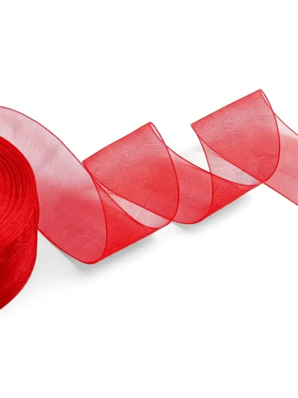 Лента капроновая, 40 мм, 20&plusmn;1 м, красная, №26