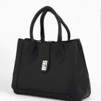 Сумка женская тоут TEXTURA на молнии, 31&times;11&times;21 см, чёрная