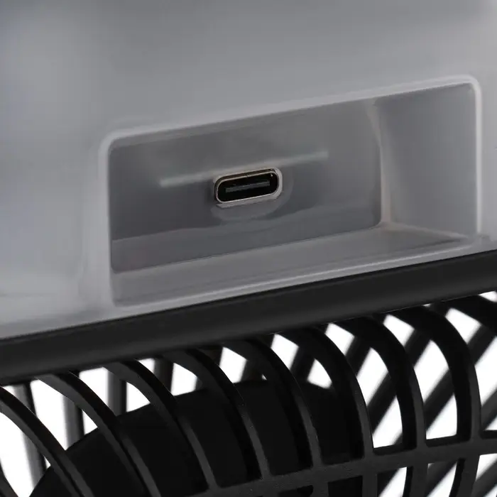 Вентилятор настольный с увлажнителем LOF-06, портативный, 3 скорости, питание USB, чёрный