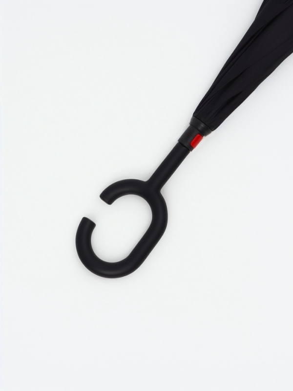 Зонт - наоборот &laquo;Однотон&raquo;, механический, 8 спиц, R = 53/61 см, цвет чёрный