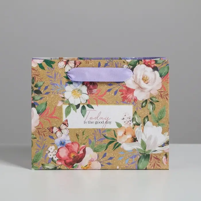 Пакет подарочный крафтовый, упаковка, Today, S 15 х 12 х 5.5 см Пакет подарочный крафтовый, упаковка, Today, S 15 х 12 х 5.5 см