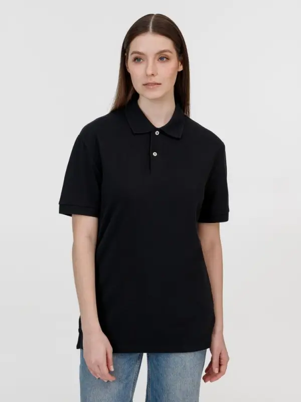 Рубашка поло унисекс Pacific, черная, размер S