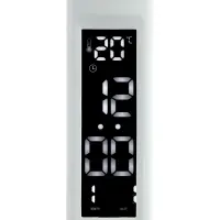 Лампа настольная светодиодная, часы, календарь, термометр, 3 режима, USB, 12&times;17&times;34 см, белая