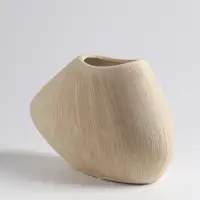 Ваза «Итика», 14×20 см, керамика, бежевая