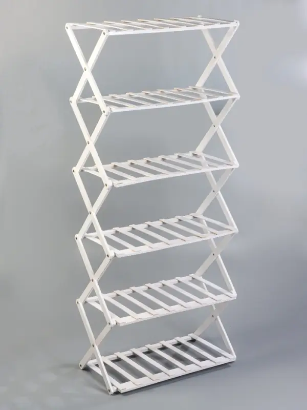 Стеллаж универсальный, 6 полок, 50&times;25&times;110 см, напольный, открытый, белый, Greengo