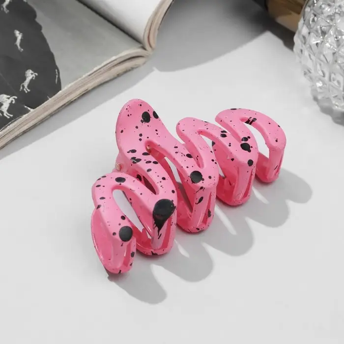 Крабик для волос «Флоранс», волна, 7 см, МИКС Крабик для волос «Флоранс», волна, 7 см, МИКС