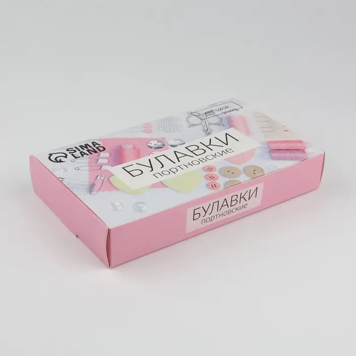 Булавки портновские, 35 мм, 80 шт., разноцветные