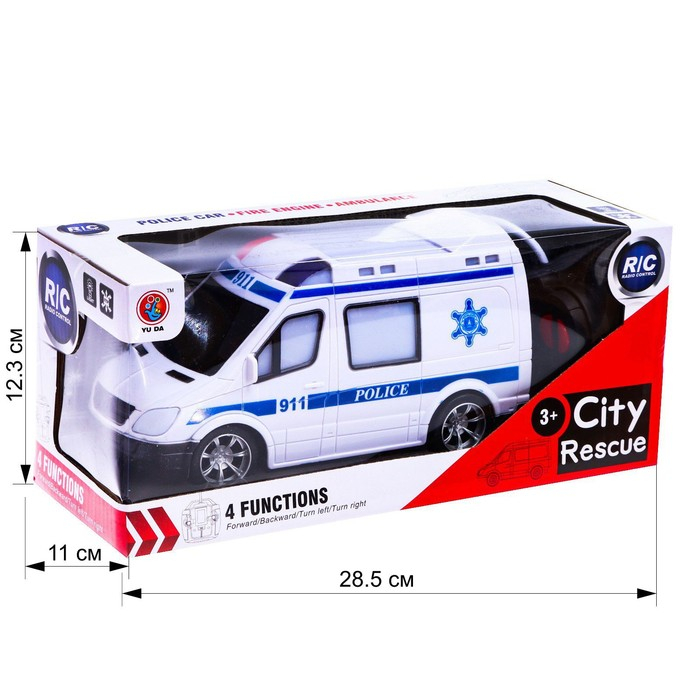 Машина радиоуправляемая «Полиция», свет, работает от батареек Машина радиоуправляемая «Полиция», свет, работает от батареек