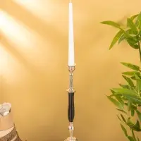 Подсвечник «Пьедестал», латунь, смола, 8.5×8.5×33 см