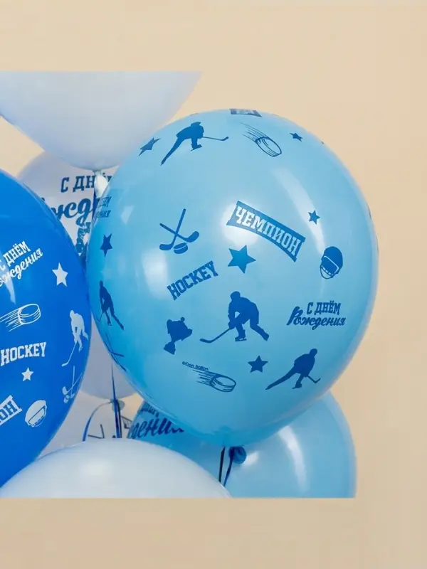 Воздушный шар латексный 12 Воздушный шар латексный 12" «Хоккей», 25 шт.
