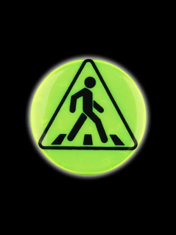 Светоотражающий значок &laquo;Пешеходный переход&raquo;, d=5.8 см, МИКС