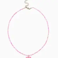 Бусы детские "Выбражулька" бисер, бабочка, 38 см, разноцветные