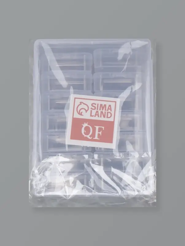 Органайзер для хранения мелочей, 14 баночек, 15.7&times;11.7&times;7.2 см, прозрачный