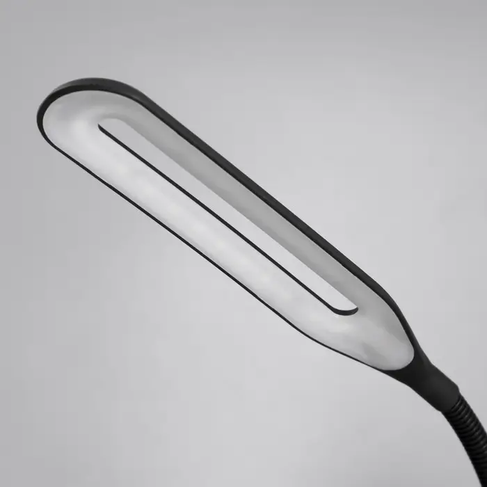Лампа настольная RISALUX &laquo;Офисный чёрный&raquo;, светодиодная, на прищепке, от USB, 11&times;7.5&times;60.5 см