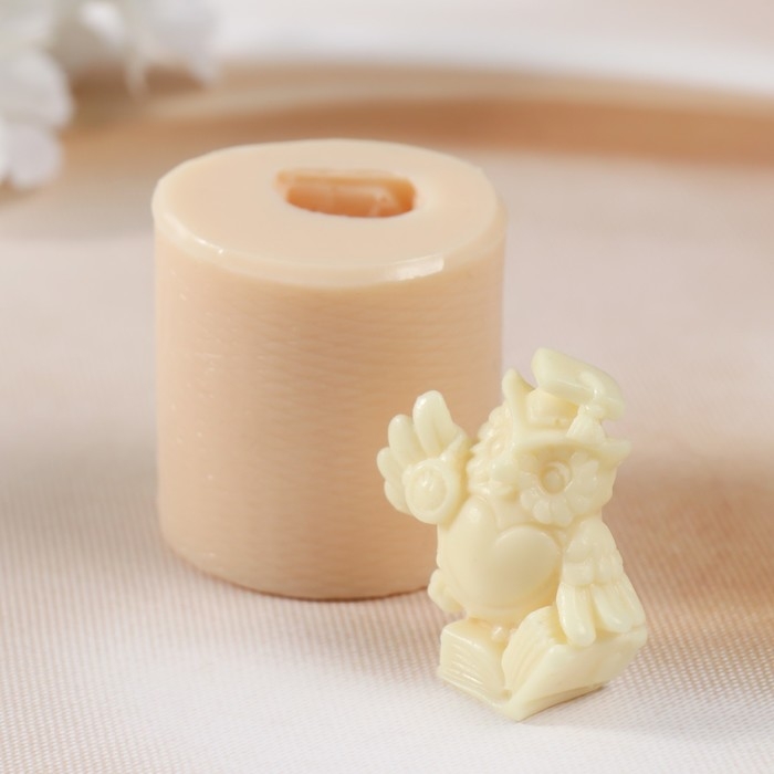 Молд силиконовый Молд силиконовый "Ученая сова №4" 4х4,2х4,2 см