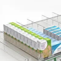 Пластиковый обламывающийся разделитель высотой 3.5 см с передним ограничителем 3 см, L=18.5-38.5 см