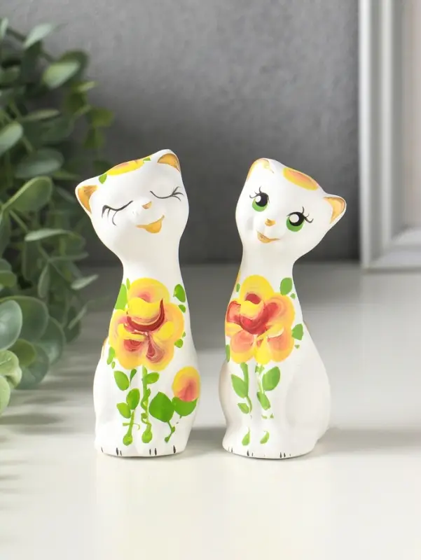 Фигурка керамика &laquo;Love коты&raquo;, 11 см, МИКС