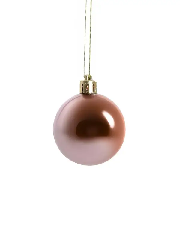 Ёлочные игрушки &laquo;Лилиан&raquo;, шары новогодние, d=6 см, набор 12 шт., розовый