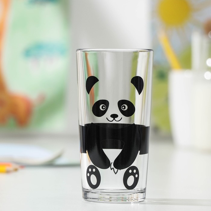 Стакан высокий для молока Доляна «Панда», 230 мл Стакан высокий для молока Доляна «Панда», 230 мл