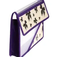 Папка для тетрадей А5 &laquo;Бантики&raquo;, клапан на липучке, 1 отделение, 230&times;190&times;50 мм