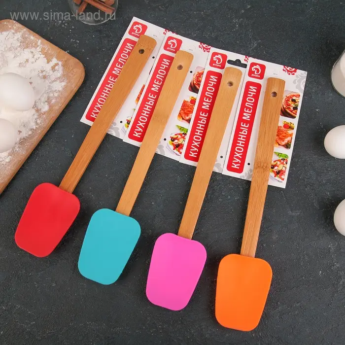 Лопатка Доляна «Домашний помощник», 30,5 см, цвет МИКС Лопатка Доляна «Домашний помощник», 30,5 см, цвет МИКС