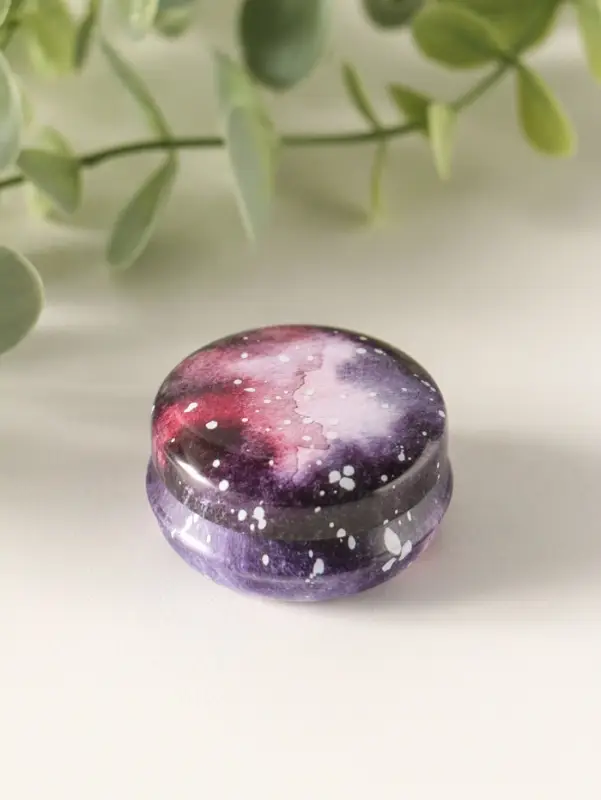 Шкатулка металл круглая "Стихии" набор 12 шт 4х4х2 см