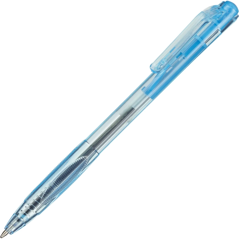 Ручка шариковая автомат., 0,35мм,синяя,голуб.корп