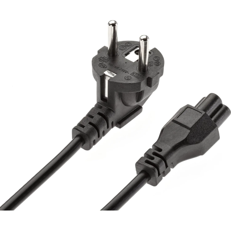 Кабель (питания)ноут 3-pin(угл. Евровилка) 3Gx0.5mm2 1.8м iOpen ACE022-1.8M