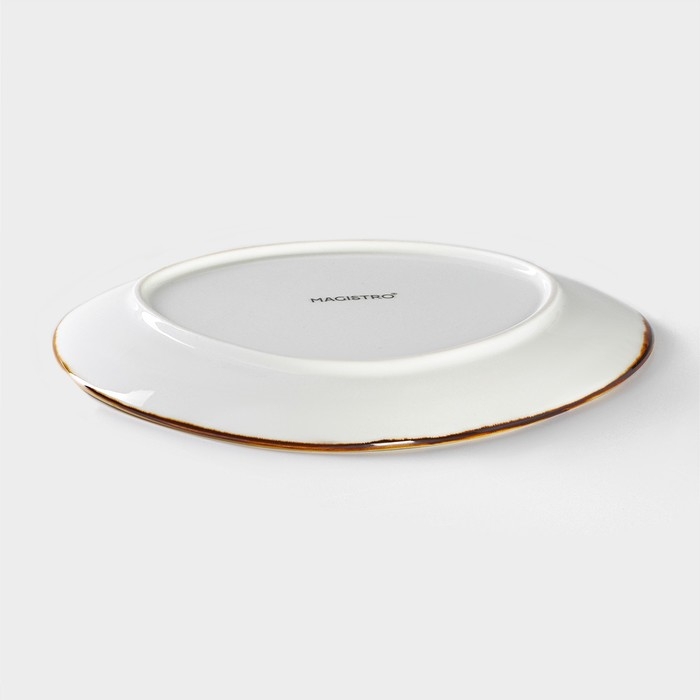 Блюдо фарфоровое для подачи Magistro «Церера», 21×18,7 см, цвет белый Блюдо фарфоровое для подачи Magistro «Церера», 21×18,7 см, цвет белый