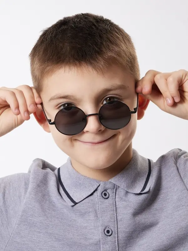 Очки солнцезащитные детские &laquo;OneSun. Круглые&raquo;, чёрный