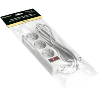 Сетевой фильтр ExeGate SP-3-1.8W 3/р1.8м, 10А/2,2кВт, белый(EX221178RUS)