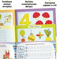 Прописи многоразовые с маркером набор 4 шт. №1, 12 стр.