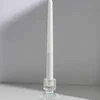 Подсвечник стекло на 1 свечу двусторон "Кластер" прозрачный d=2,5 см и 4 см 7,5х7,5х8,5 см   1097361