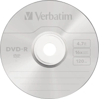 Носители информации DVD-R Verbatim 4.7Gb 16x bulk 50шт/уп (43788)