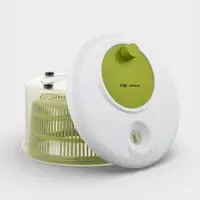 Центрифуга для сушки зелени Доляна Fresh cook, 3.7 л, пластик, белая, зелёная