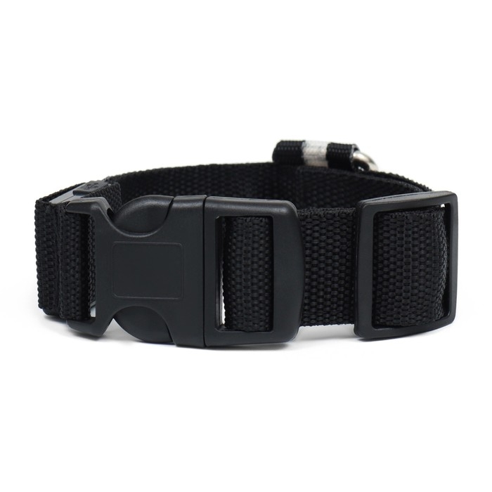 Ошейник с подсветкой, зарядка от USB, размер M, ОШ 37-46 см, 3 режима, черный Ошейник с подсветкой, зарядка от USB, размер M, ОШ 37-46 см, 3 режима, черный