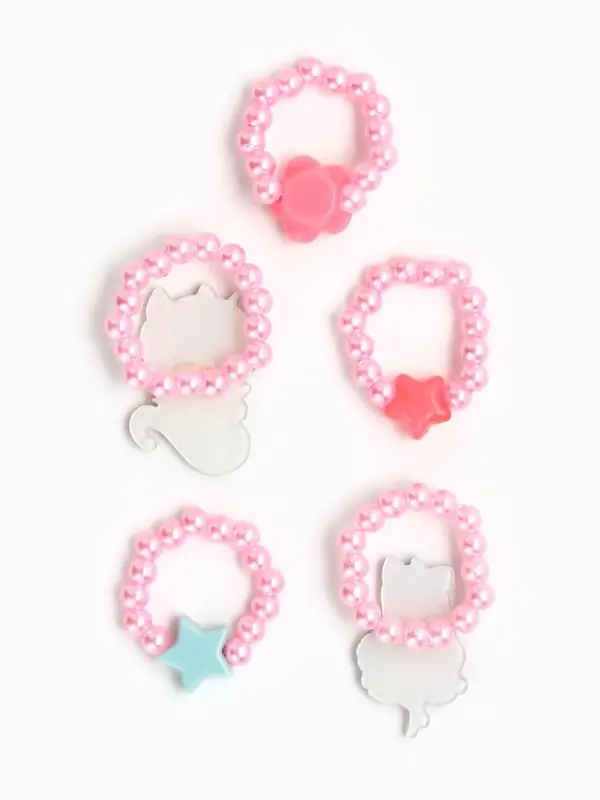 Кольца детские с бусинами &laquo;Аниме&raquo;, 1.5 см