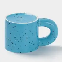 Кружка Доляна &laquo;Сплэш&raquo;, 350 мл, 14&times;8.7&times;8 см, фарфор, синяя
