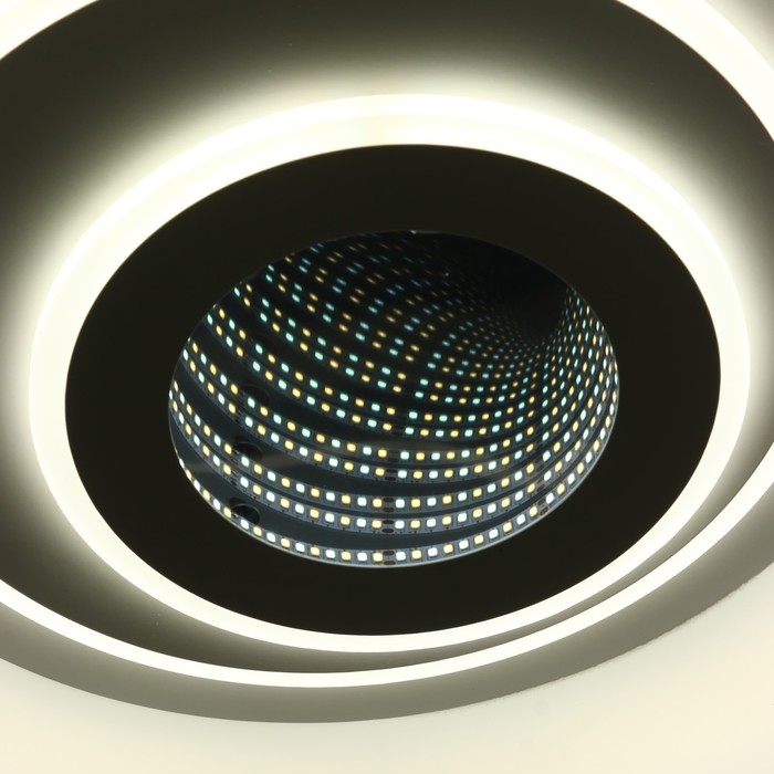 Люстра с ПДУ 1905/1 LED 92Вт диммер белый 47х47х10 см BayerLux