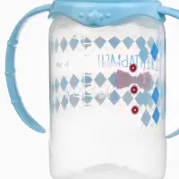 Бутылочка для кормления M&B &laquo;Маленький джентльмен&raquo; детская классическая, с ручками, 150 мл, от 0 мес., голубой